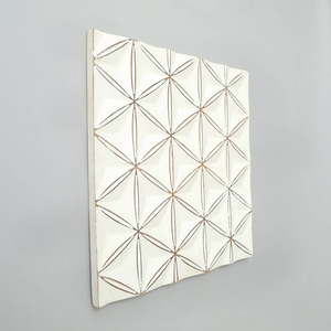 White Wooden Wall Décor with Modern Rustic Touch - White
