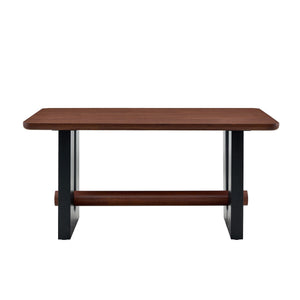 Compact Dining Table - Walnut / Black