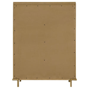 Stevie - Rectangular 5 Drawer Chest - Sand