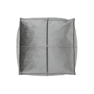 Nati Square Pouf Ottoman And Floor Cushion - Smoke