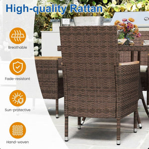4 Piece All-Weather Patio Dining Chair Set