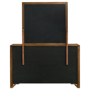 Adderley 8-drawer Bedroom Dresser and Mirror Warm Brown