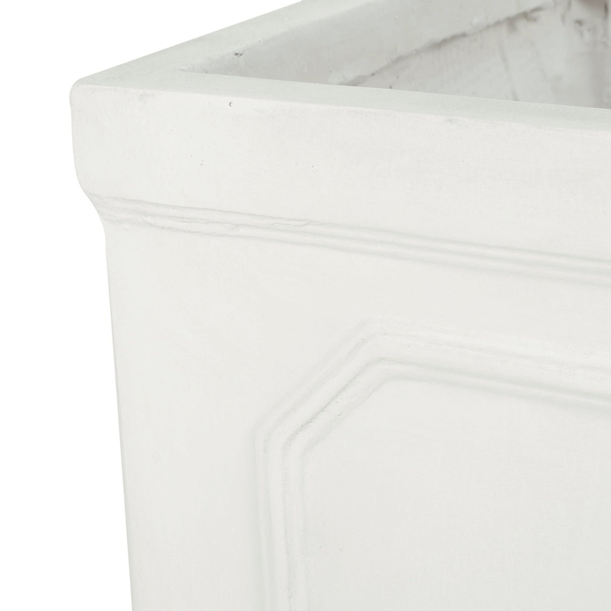 13.75 x 14.00 Antique White Magnesium Oxide Planter
