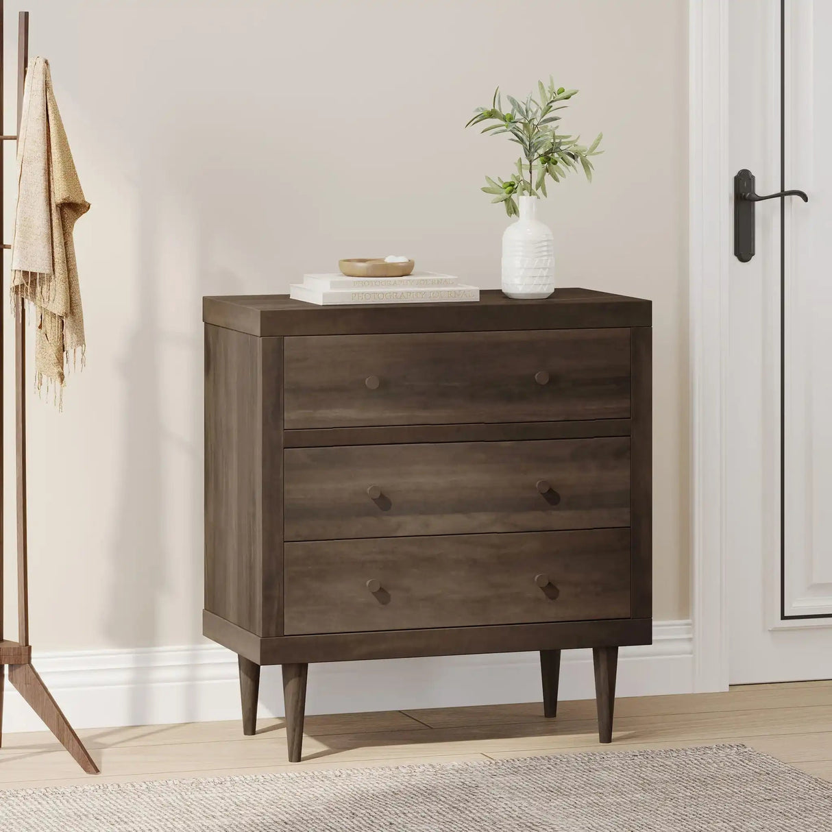 Nystrom - Mid Century Modern 3 Drawer Chest