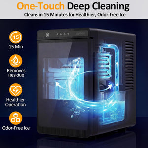 Clear Ice Maker, Compact Countertop Ice Machine