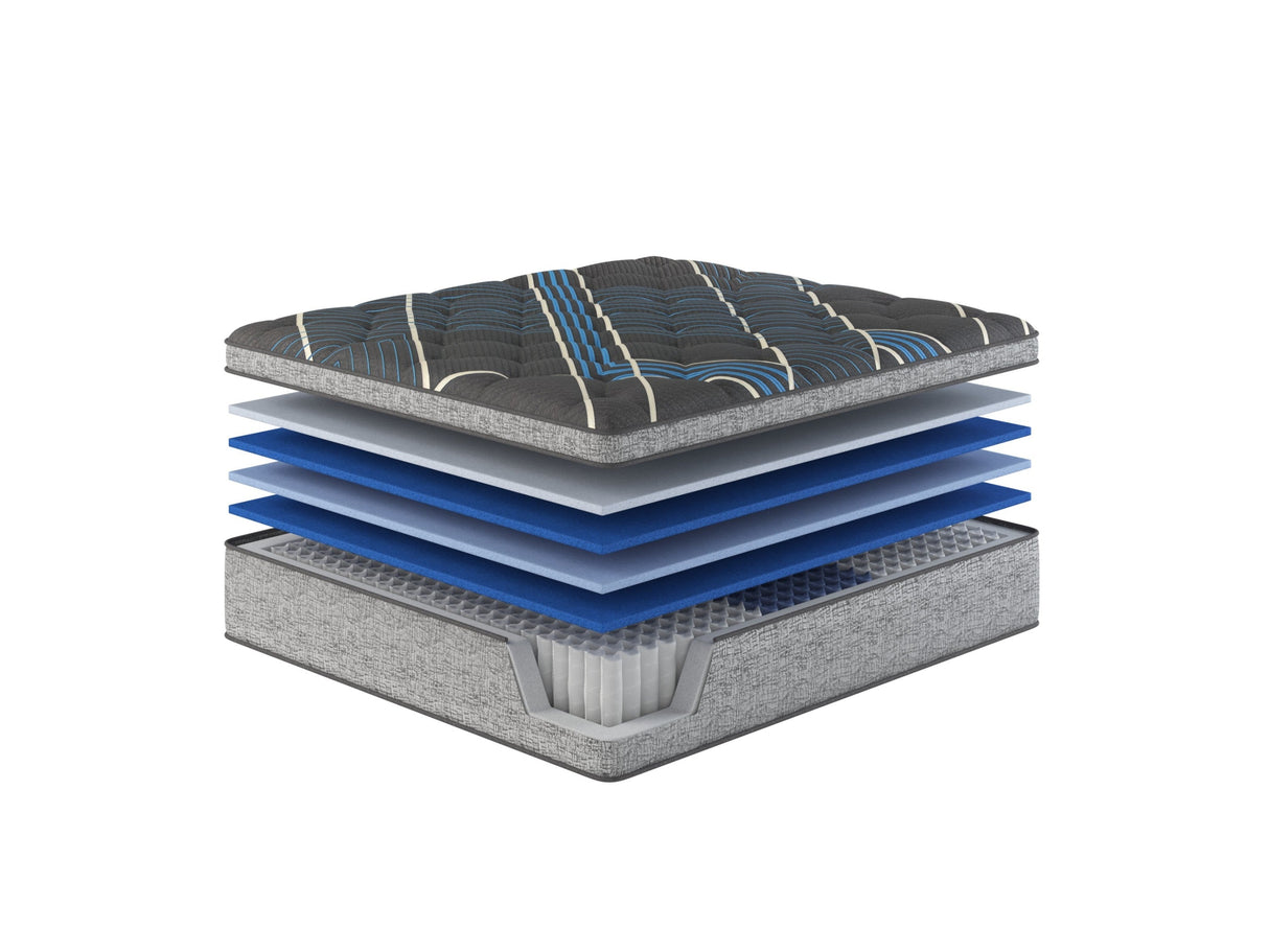 Restonic comfort care 15' euro top hybrid mattress, individual pocketed coil mattress , plush comfort