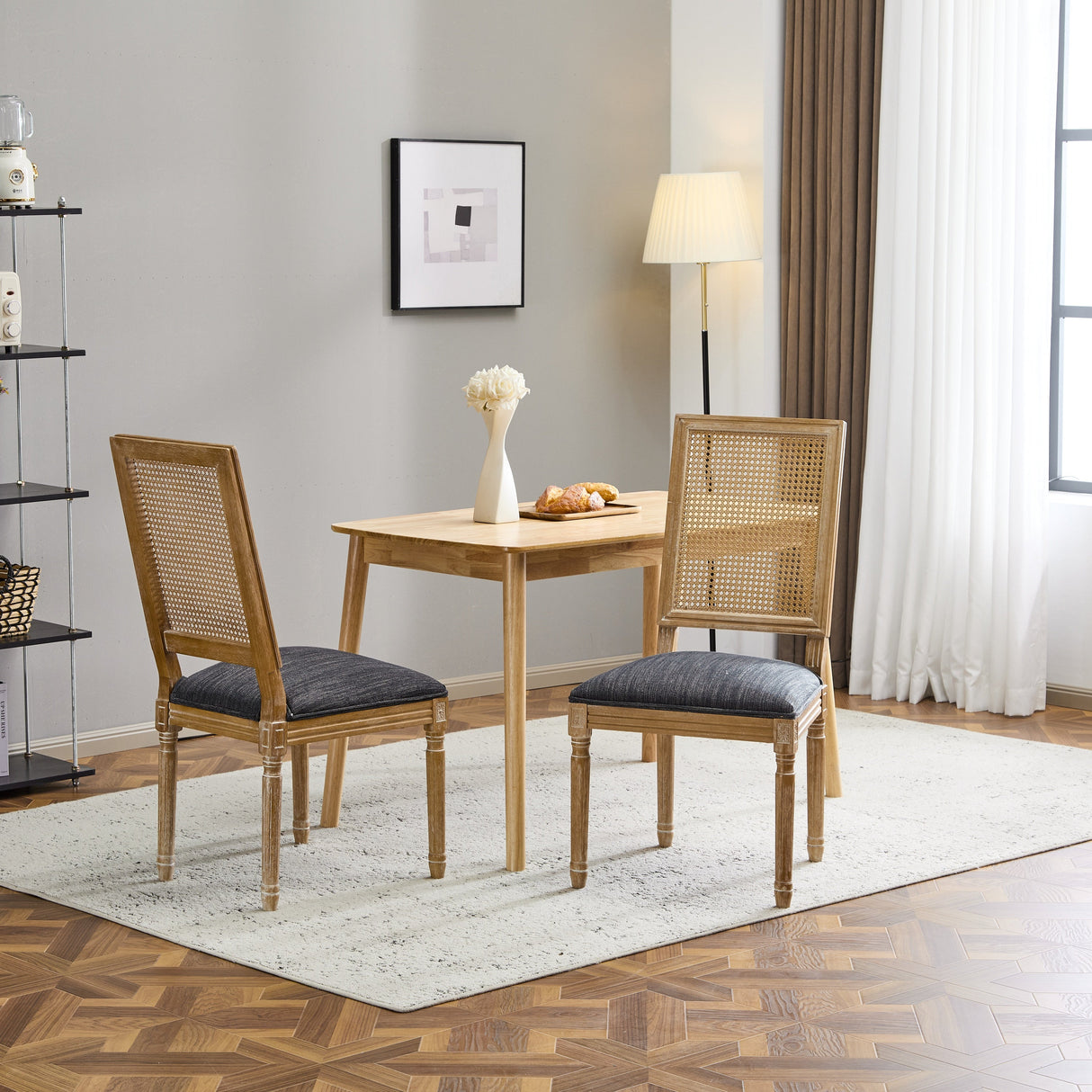 Set of 2 French Country Dining Chairs