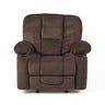 Luxurious Manual Recliner Chair With Skin-Friendly Fabric And Dual Cup Holders