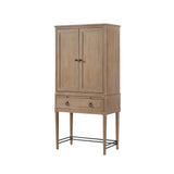 Bar Cabinet in Sand Colored Finish
