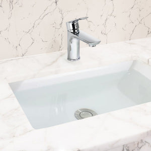 Single Handle Lavatory Basin Sink Faucet Brass Bathroom Faucet With Hot And Cold Water Control - Chrome