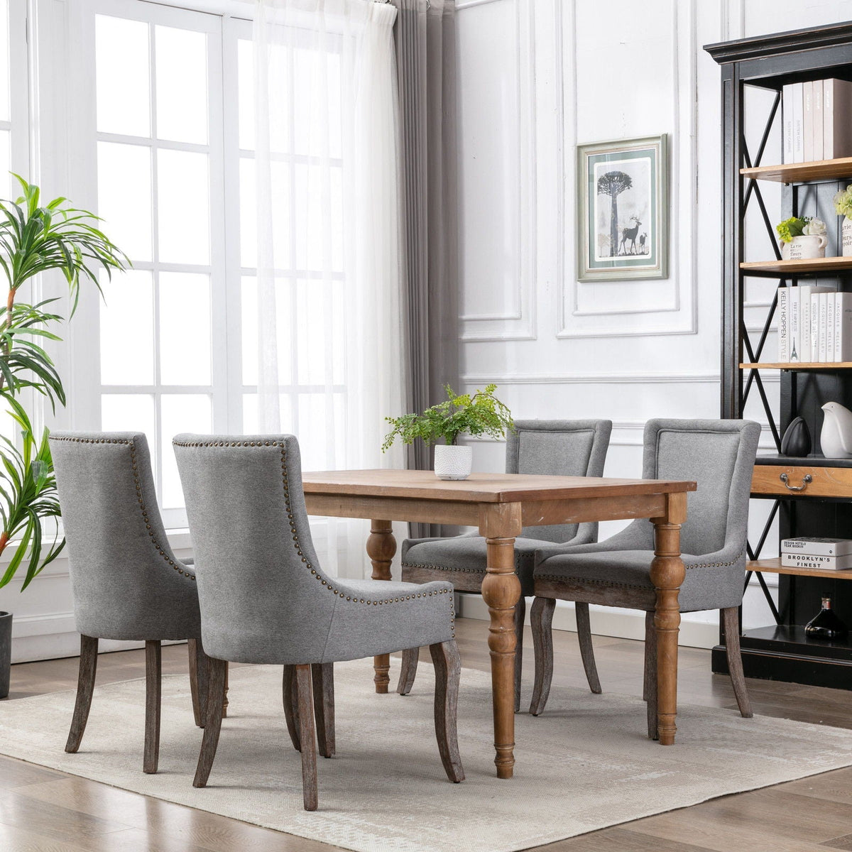 Ultra - Side Dining Chair, Nail Head (Set of 2)