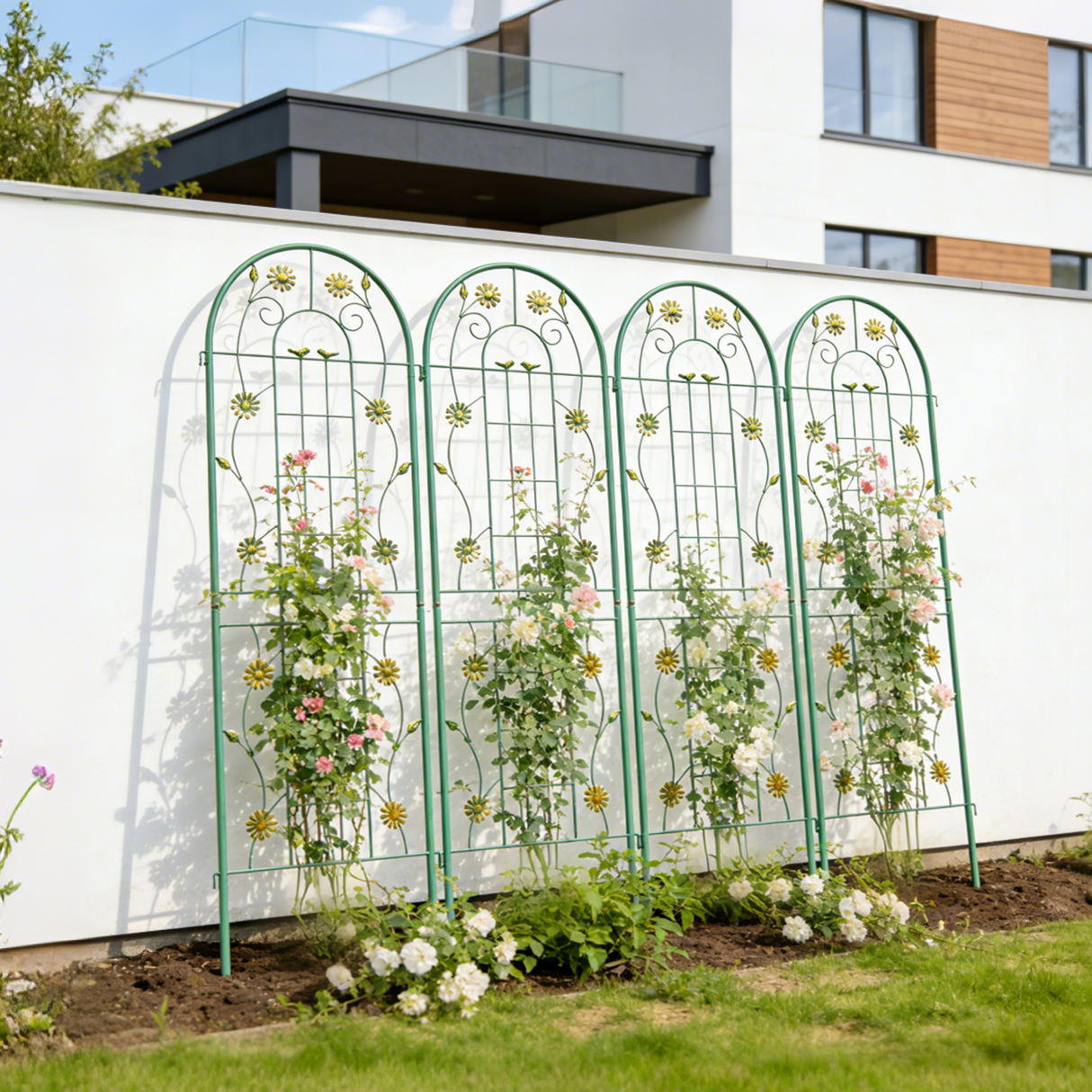 4 Pack Metal Garden Trellis