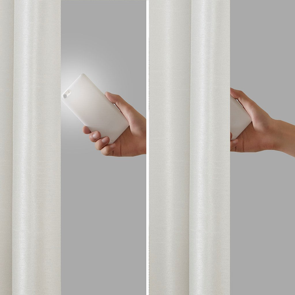 Twist Tab Total Blackout Window Curtain Panel White 50x84" Blackout