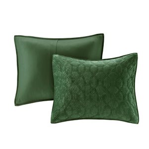 3 Piece Velvet Quilt Set