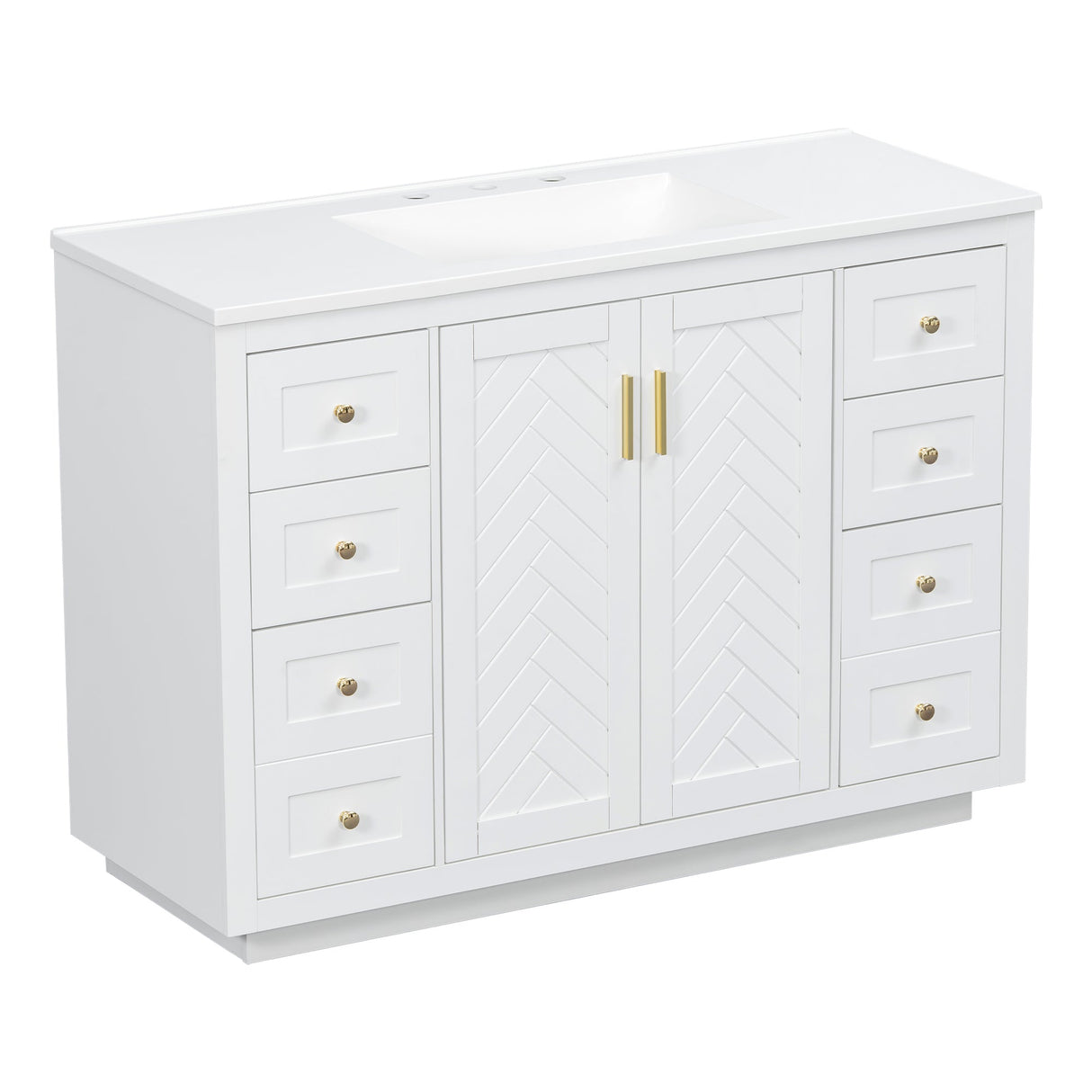 48" Bathroom Vanity with Sink Top