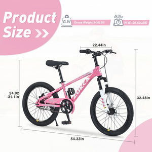 ZUKKA 20 Inch Mountain Bike for Boys and Girls (Ages 7-10)