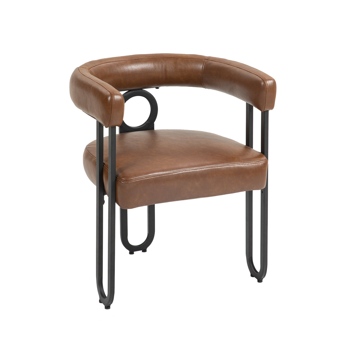 House hold contemporary designed upholstered accent/dining chair/barrel side chairs set of 2