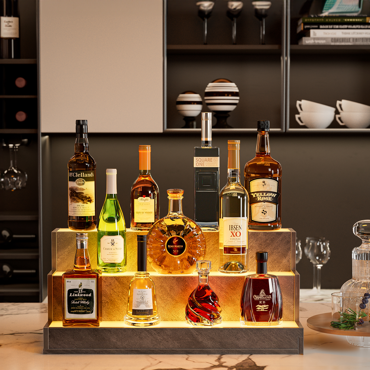 LED-Lighted-Liquor-Bottle-Display-Shelf,-20-Inch-Bar-Display-Shelf,--Illuminated-Bottle-Shelf-with-App-&-Remote-Control-Bar-Shelves