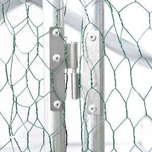 Outdoor Chicken Coop Large Space With Safety Features - Silver Gray