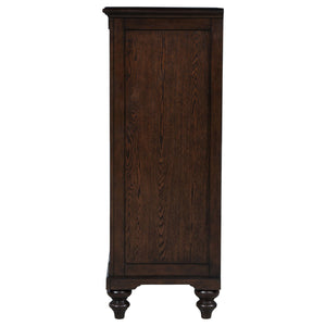 Berwick - 5 Drawer Chest With Felt Lined Top Drawers - Dark Oak