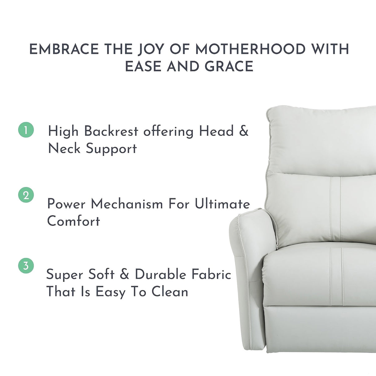 Multi-Motion Swivel Rocking Recliner with USB Charging