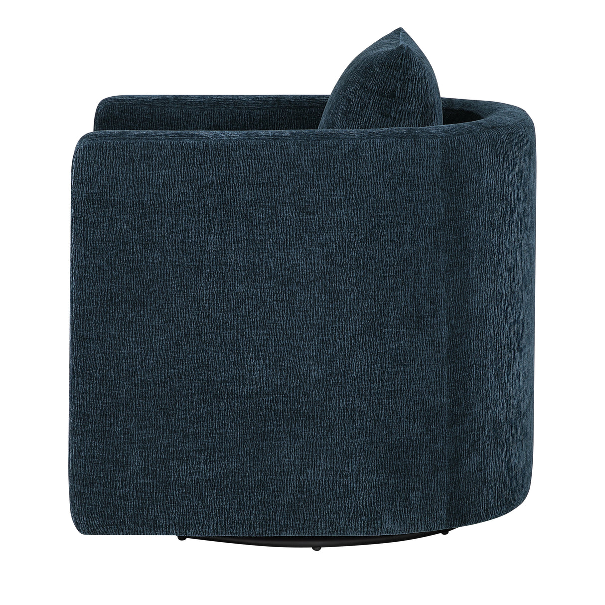 Sutton Light Grey Performance Fabric Swivel Barrel Chair