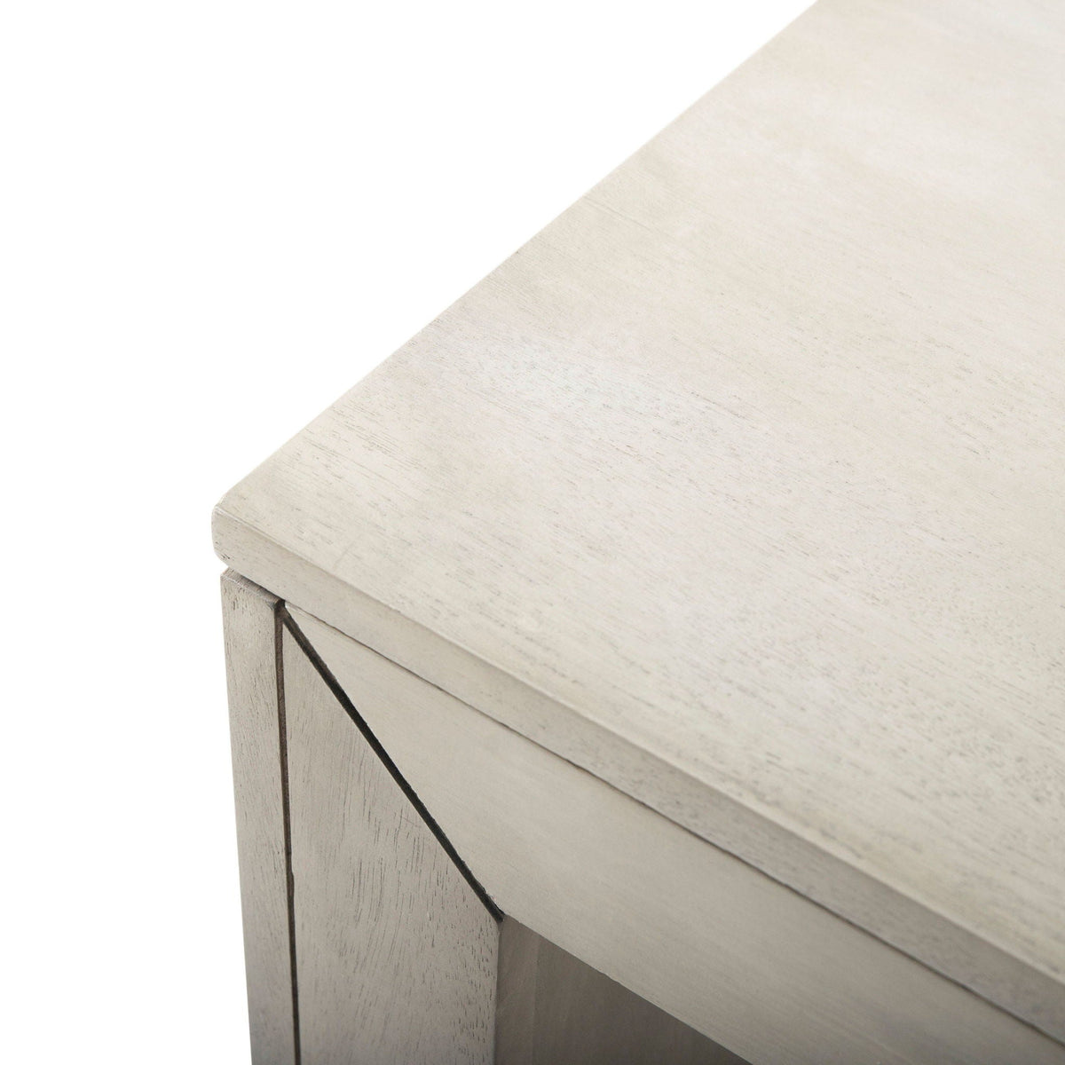 Acacia Wood Dining Bench with Farmhouse Style - Gray