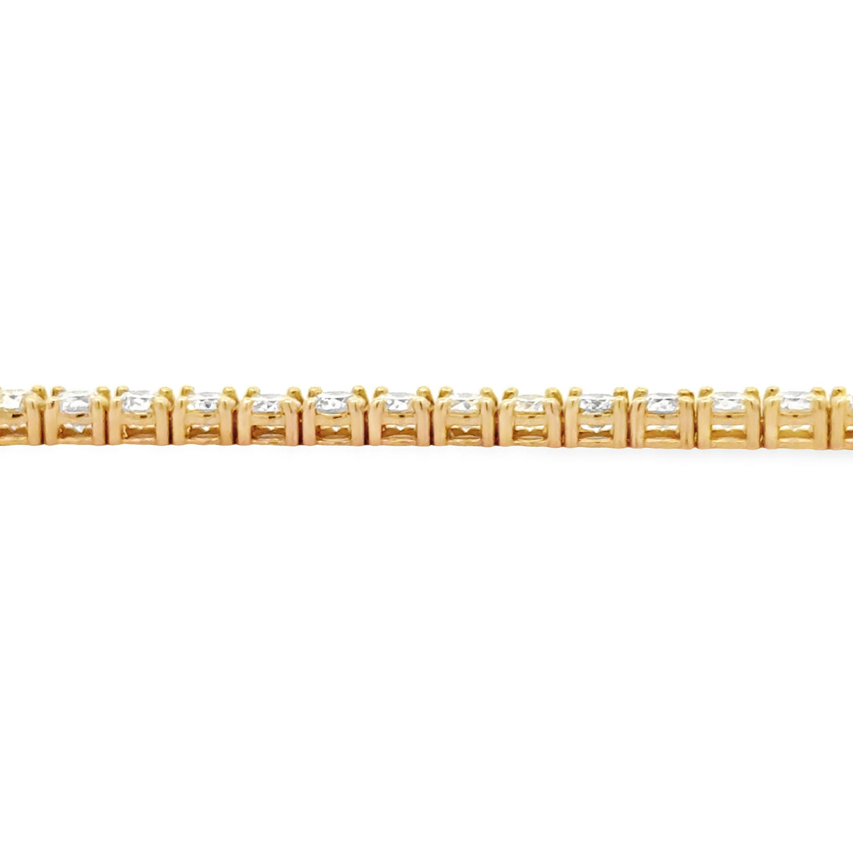 5.50ct Diamond Tennis Bracelet 18KT Yellow Gold