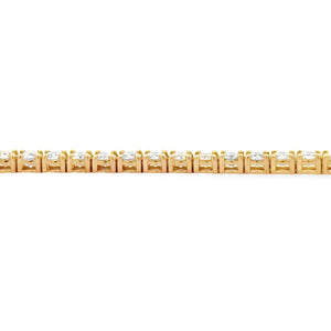 5.50ct Diamond Tennis Bracelet 18KT Yellow Gold