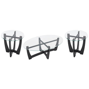 23.5 Inch Round Glass Coffee Table
