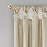 Twist tab total blackout window curtain panel champagne 50x95" blackout