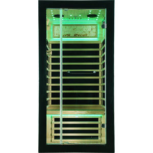 Single-person starlight ceiling lighting sauna