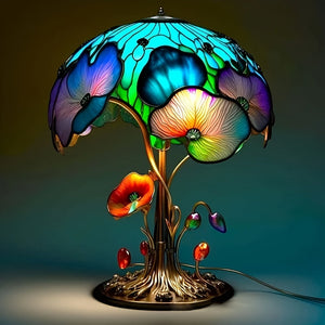 USB Resin Mushroom Lamp – Hand-Painted LED Night Light for Bedroom or Holiday Decor