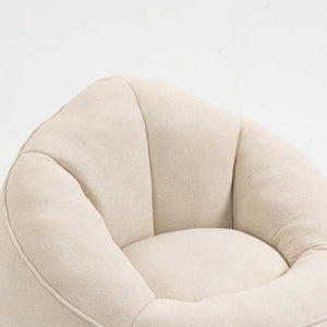 Bedding Bean Bag Sofa Chair High Pressure Foam With Footrest