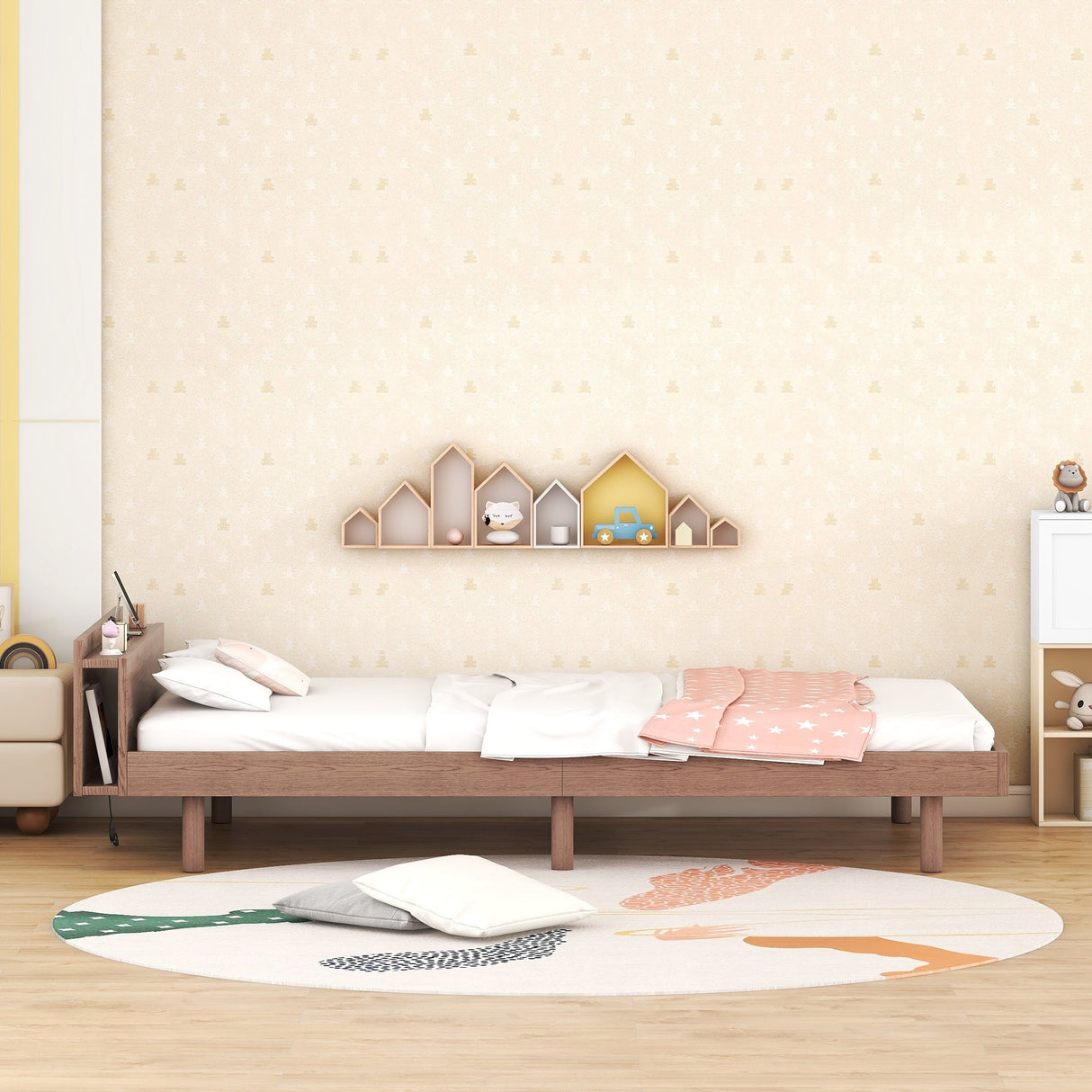 The Twin Bed with Roll-Out Trundle — Sleek Design Meets Space-Saving Functionality
