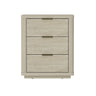 Evelyn - Nightstand With 3 Drawers, Smooth Rounded Edges