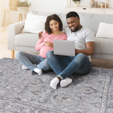NAAR MARFI Collection Oriental Non-Shedding and Stain Resistant Area Rug