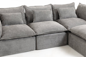 102.3" Width Cloud Couch Oversized Modular Sectional Sofa