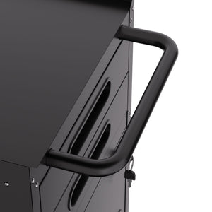 Rolling Tool Cabinet Heavy Duty Garage Storage With Lockable Doors & Drawers