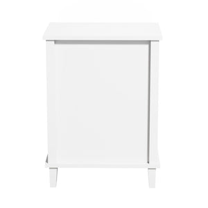 Nightstand & 1 Drawer And 1 Shelf - White