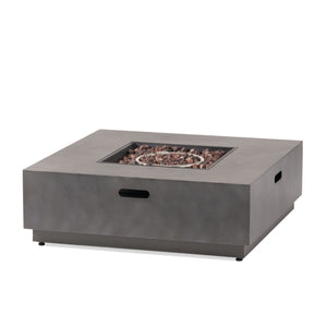 Modern Square Fire Pit With 50, 000 Btu