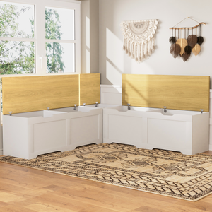 3-Piece L-Shaped Multi-Functional Storage Bench with Cushion