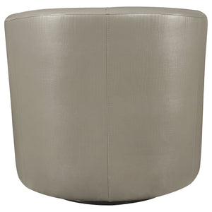 Swivel Armchair With Barrel-Back Design