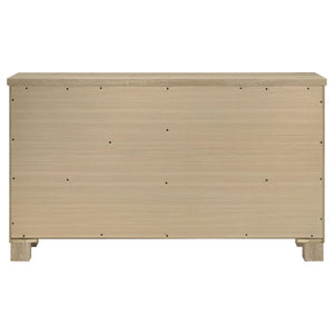 Sansome - 6 Drawer Bedroom Dresser With Pulls - Oak