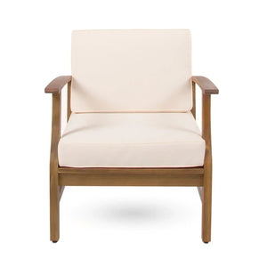 Perla Contemporary Club Chair with Water Resistant Cushions