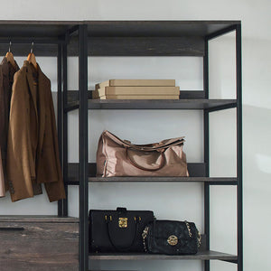 Monica - Walk-In Closet System, Extra Storage Space - Rustic