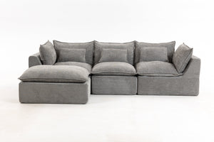 102.3" Width Cloud Couch Oversized Modular Sectional Sofa