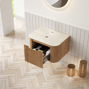 Dina 24'' Wall Mounted Plywood Cabinet with 1 Drawer