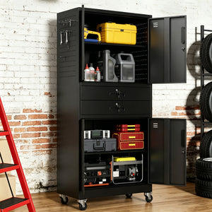 Metal Storage Cabinet with Two Drawers