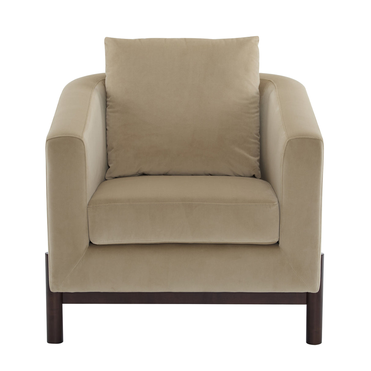Faux Leather Barrel Club Accent Chair